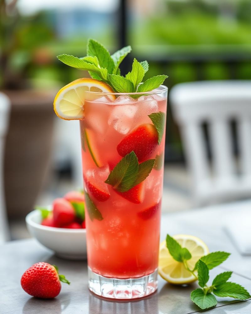 Virgin Strawberry Mojito